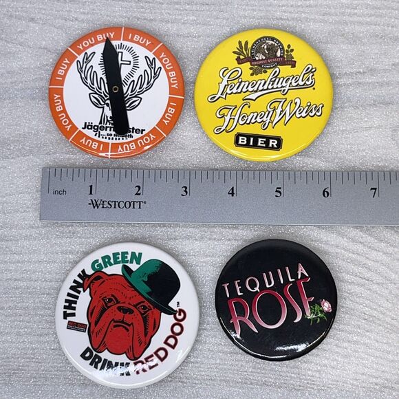 Vintage Alcohol Pins Zima Jagermeister Red Dog Tequila Rose Leinenkugel Lot of 5 - Picture 12 of 12